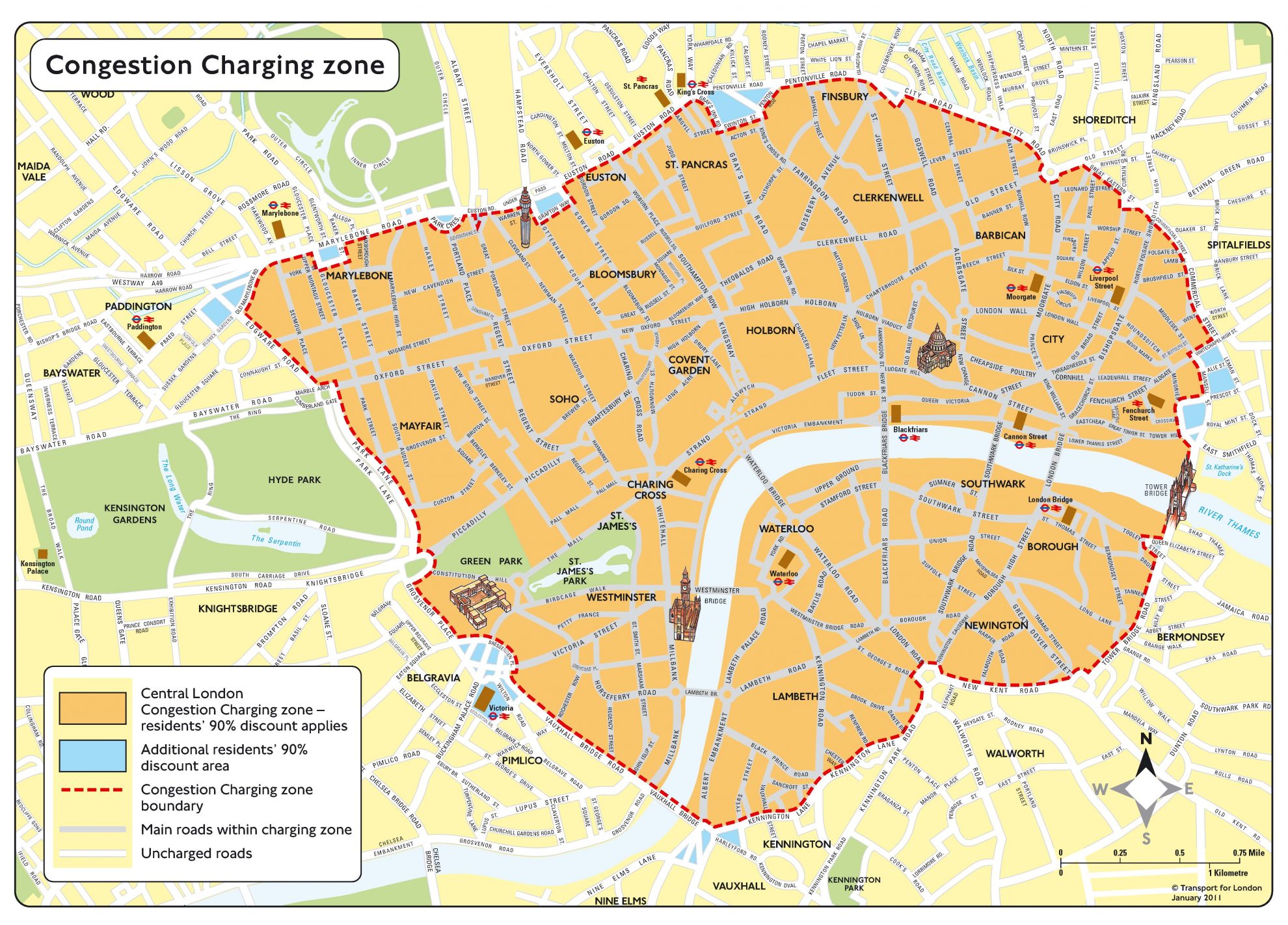 Congestion Charge Zone Map Beginner Biker Adventures   Congestion Charge Zone Map 1980x1423 