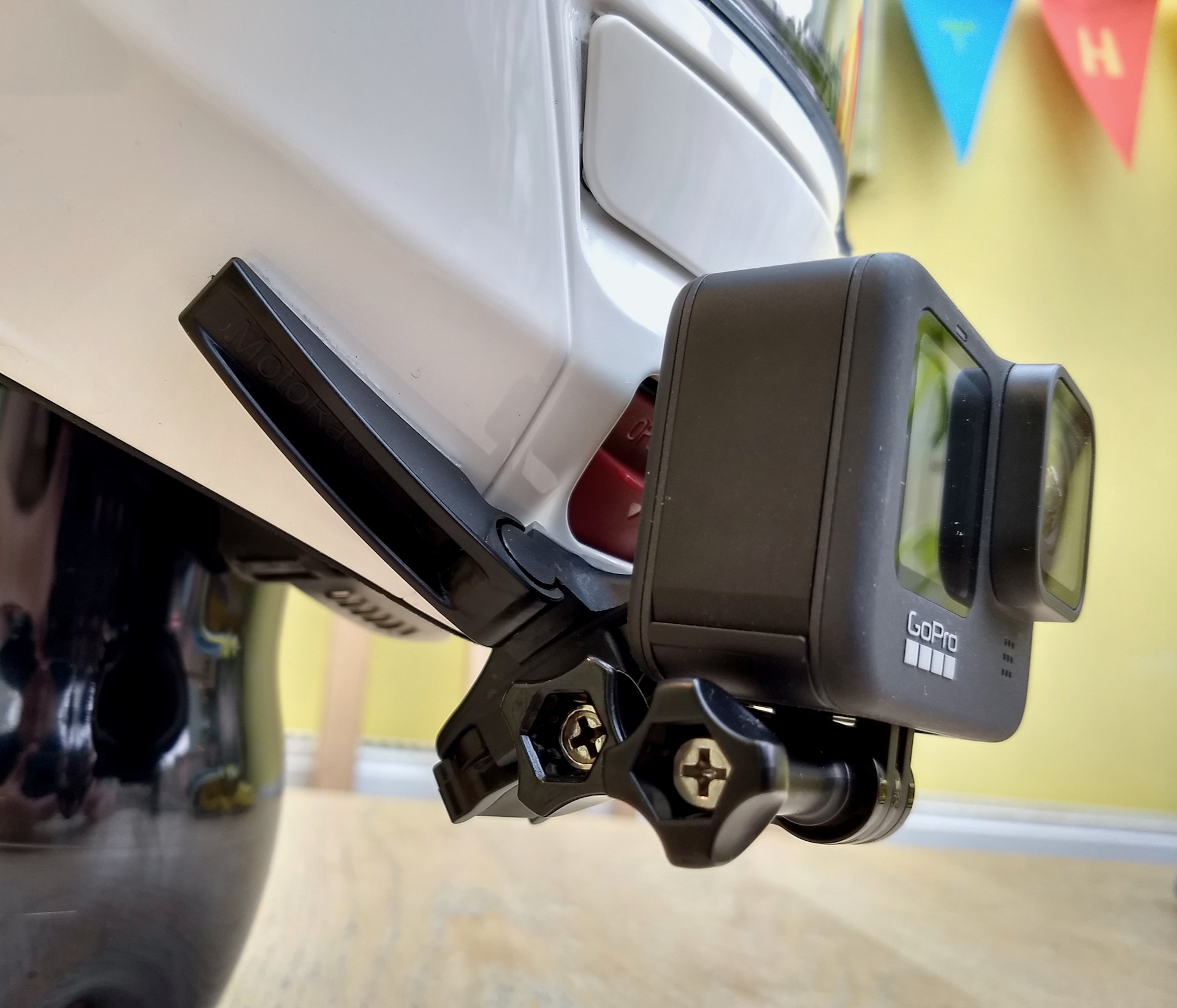 Motoradds Chin GoPro Motorcycle Helmet Mount Review Beginner Biker